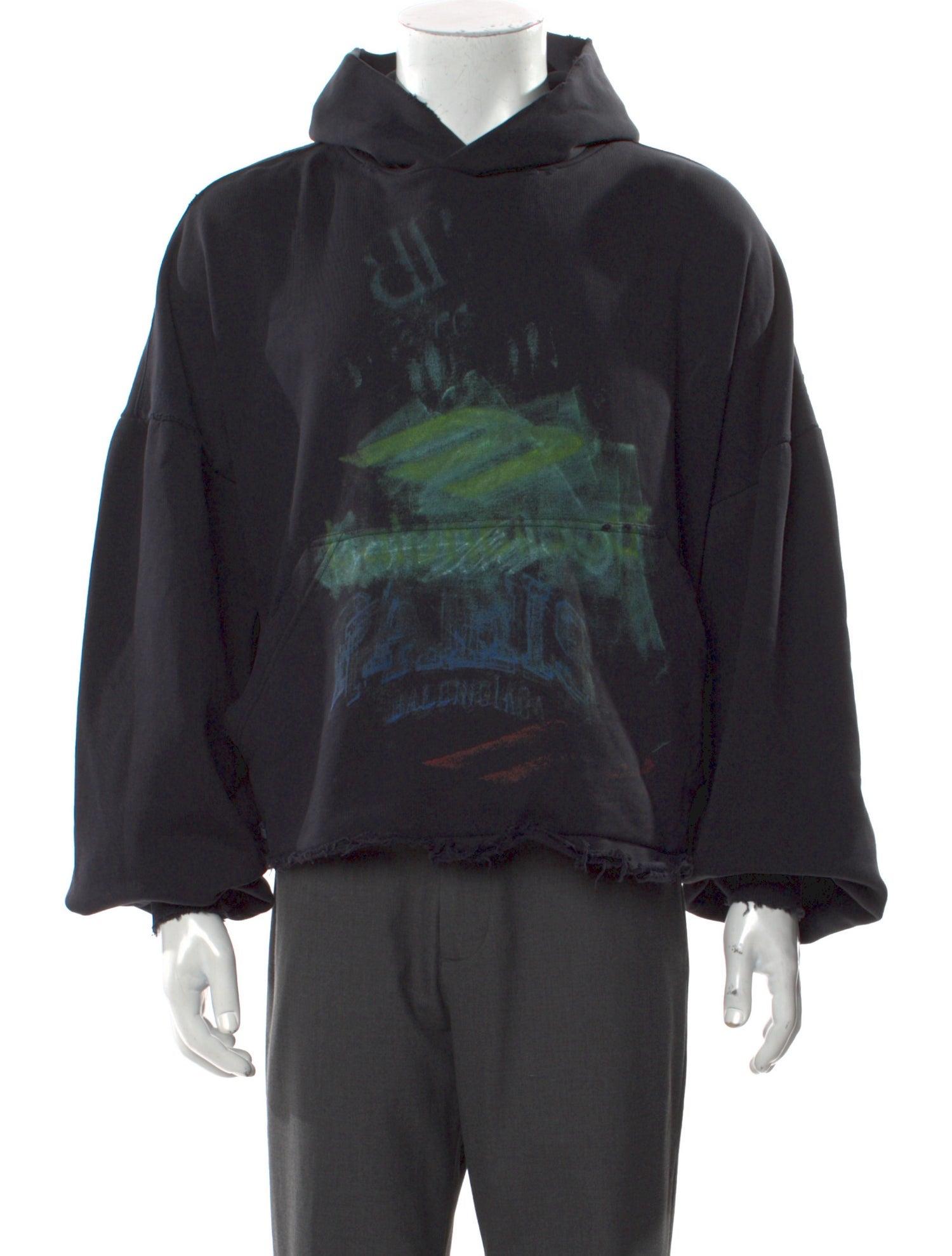 Balenciaga 2024 Graphic Print Hoodie
